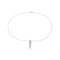 Collier maille forçat en or blanc et diamants 58 Facettes 5583862RV