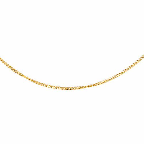 Collier maille gourmette en or jaune 58 Facettes 5743873CN
