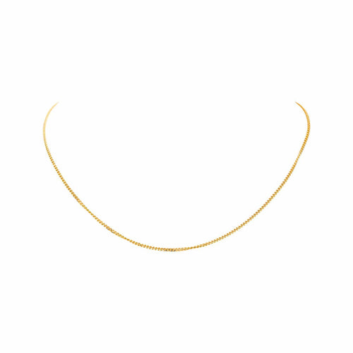 Collier maille gourmette en or jaune 58 Facettes 5743873CN