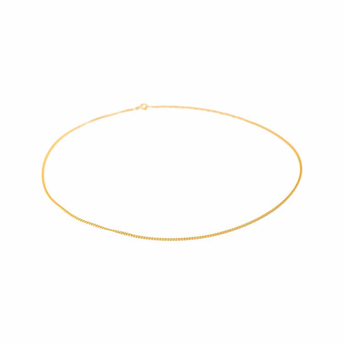 Collier maille gourmette en or jaune 58 Facettes 5743873CN
