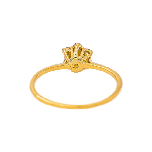 50.5 Bague marguerite en or jaune et diamants 58 Facettes 5745713CN