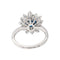54 Pompadour - Bague en or blanc, saphir et diamants 58 Facettes 5755020CN