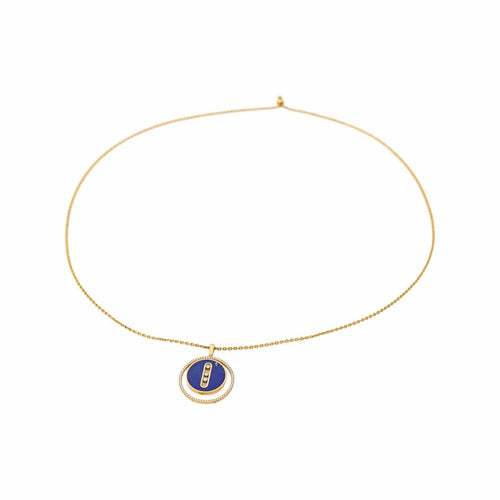 Messika Lucky Move - Collier en or jaune, lapis-lazuli et diamants 58 Facettes 5756334RV