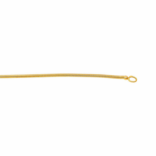 Collier maille serpent en or jaune 58 Facettes 5765889CN