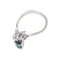 51 Bague en or blanc, saphir et diamants 58 Facettes 5782523CN