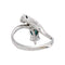 51 Bague en or blanc, saphir et diamants 58 Facettes 5782523CN