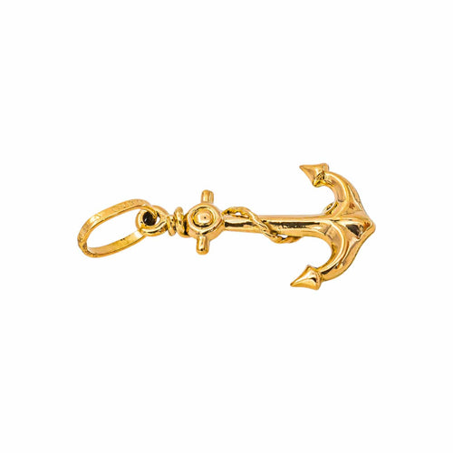 Pendentif ancre en or jaune 58 Facettes 5786557CN