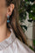 Boucles d'oreilles en or blanc, topazes bleues et diamants 58 Facettes 5867547RV