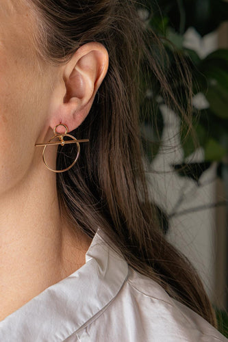 Hermès Loop - Boucles d'oreilles en or rose 58 Facettes 5903514RV