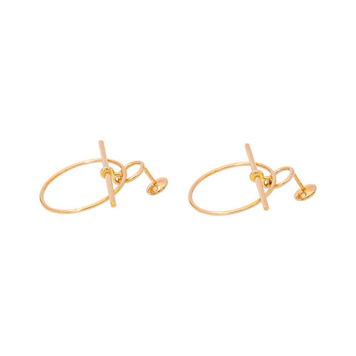 Hermès Loop - Boucles d'oreilles en or rose 58 Facettes 5903514RV