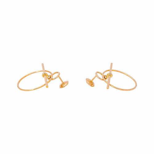 Hermès Loop - Boucles d'oreilles en or rose 58 Facettes 5903514RV