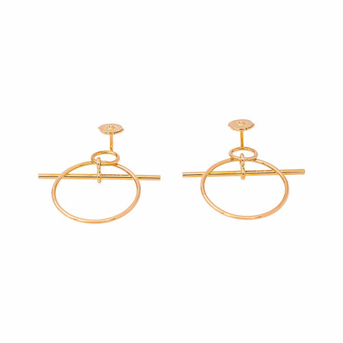 Hermès Loop - Boucles d'oreilles en or rose 58 Facettes 5903514RV
