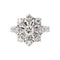 49 Marguerite - Bague en or blanc et diamants 58 Facettes 5912929CN