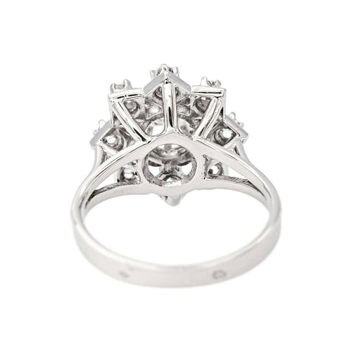 49 Marguerite - Bague en or blanc et diamants 58 Facettes 5912929CN