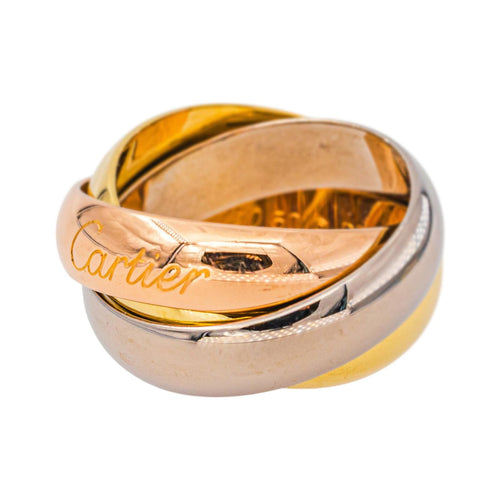 50 Cartier Trinity - Bague en or jaune, blanc et rose 58 Facettes 5923921RV