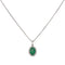 Collier pendentif en or blanc, émeraude et diamants 58 Facettes 5943459RV
