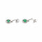 Boucles d'oreilles pendantes en or blanc, émeraudes et diamants 58 Facettes 5943460RV