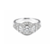 50 Bague Art déco en platine et diamants 1,10 carat 58 Facettes BD223