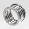 Bague 54 Bvlgari B.Zero1 XXe anniversaire - Bague cinq rangs en or blanc 58 Facettes rm3p1t43eg