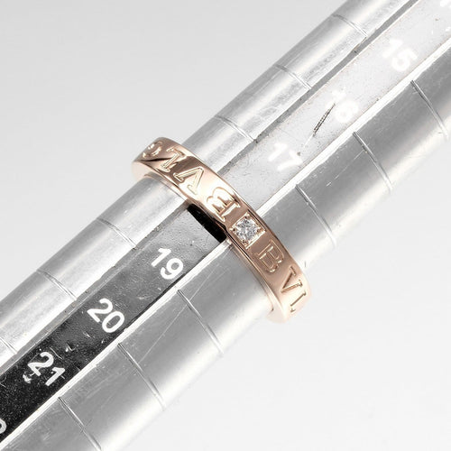 Bague 59 Bvlgari B.zero1 - Bague logo en or rose 18 ct 58 Facettes lm5z26rmae