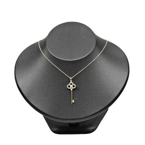 Pendentif Tiffany & Co. Crown Key - Pendentif en or jaune 18K et diamants 58 Facettes lqpz3ue6oq