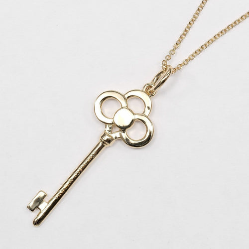 Pendentif Tiffany & Co. Crown Key - Pendentif en or jaune 18K et diamants 58 Facettes lqpz3ue6oq