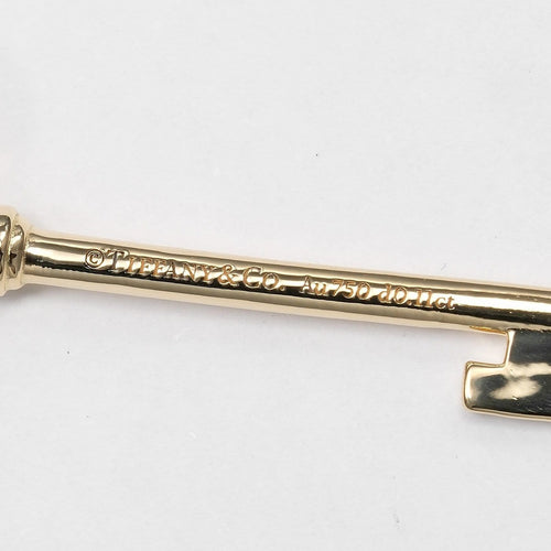 Pendentif Tiffany & Co. Crown Key - Pendentif en or jaune 18K et diamants 58 Facettes lqpz3ue6oq