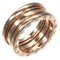Bague 55 Bvlgari B.Zero1 - Bague trois rangs en or rose 18K 58 Facettes releonypxq