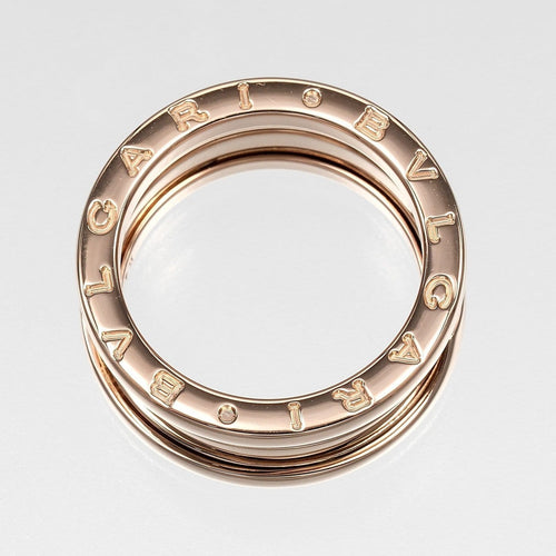Bague 55 Bvlgari B.Zero1 - Bague trois rangs en or rose 18K 58 Facettes releonypxq