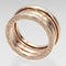 Bague 55 Bvlgari B.Zero1 - Bague trois rangs en or rose 18K 58 Facettes releonypxq