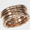 Bague 55 Bvlgari B.Zero1 - Bague trois rangs en or rose 18K 58 Facettes releonypxq