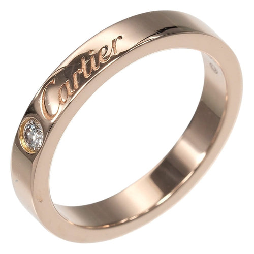 47 Cartier C de Cartier - Alliance en or rose et diamant 58 Facettes pc16qed2gb