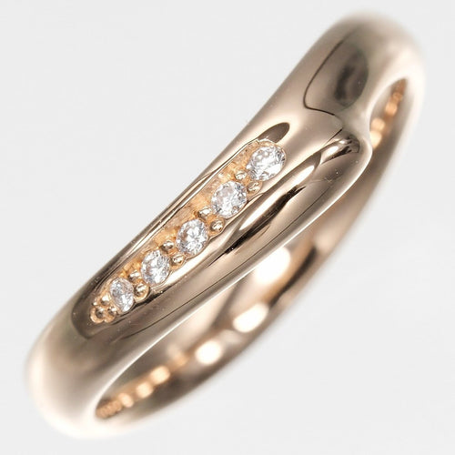 Bague 47 Tiffany & Co. Elsa Peretti - Bague en or rose et diamants 58 Facettes a3xy7ayo0z
