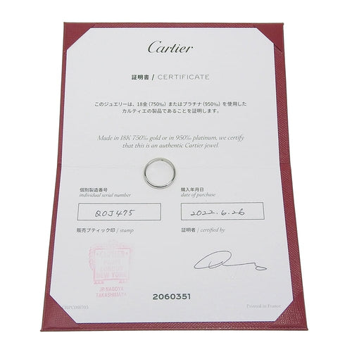 Bague 45 Cartier 1895 - Alliance en platine avec diamant 58 Facettes k8ia7nrsgq
