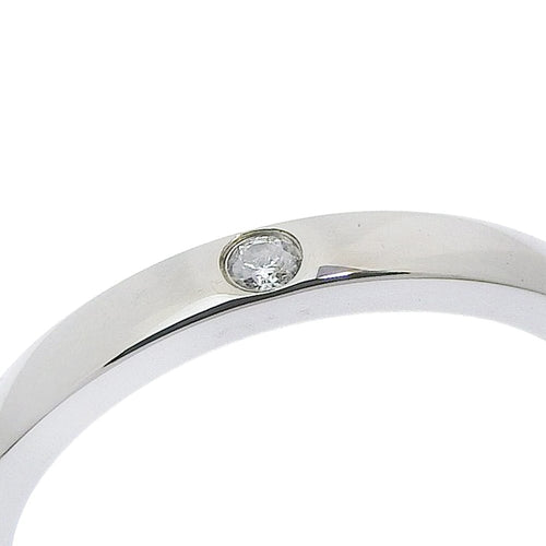Bague 46 Cartier C de Cartier - Alliance en platine avec diamant 58 Facettes l4s7ncnstv