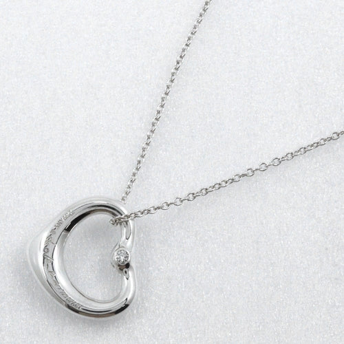Tiffany & Co. Elsa Peretti - Pendentif Open Heart en argent et diamant 58 Facettes ngitmkd8dn