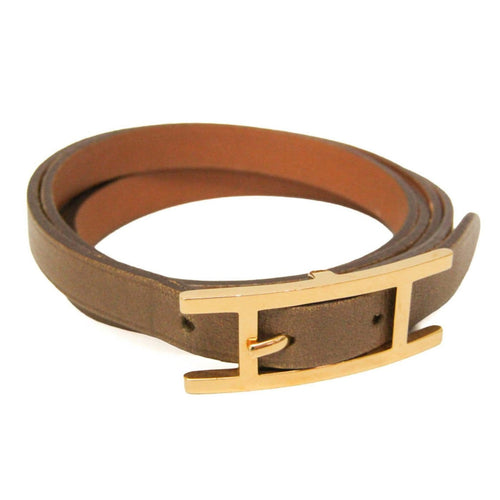 Hermès Hapi 3 - Bracelet en cuir beige 58 Facettes us84ou2bhj