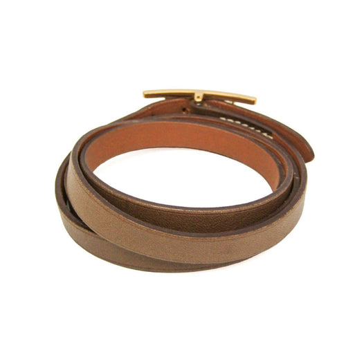 Hermès Hapi 3 - Bracelet en cuir beige 58 Facettes us84ou2bhj