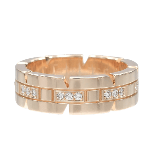 50 Cartier Tank Française - Bague en or rose 18K et diamant 58 Facettes vo0t3qjs7t