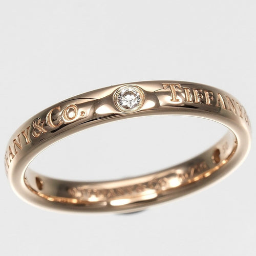 51 Tiffany & Co. Flat - Bague en or rose et diamants 58 Facettes fi1py480nb