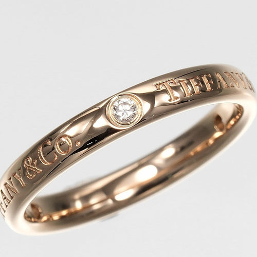 51 Tiffany & Co. Flat - Bague en or rose et diamants 58 Facettes fi1py480nb