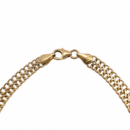 Bracelet maille fantaisie en or jaune 58 Facettes BRA-2508-02