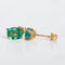 Boucles d'oreilles Boucles d'oreilles en or jaune 18 ct et émeraudes de Zambie 58 Facettes E0039