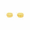 Boucles d'oreilles Boucles d'oreilles motif capitonné en or jaune 58 Facettes 35931
