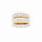 Bague 48 Bague vintage en platine, or rose et diamants 58 Facettes 35936