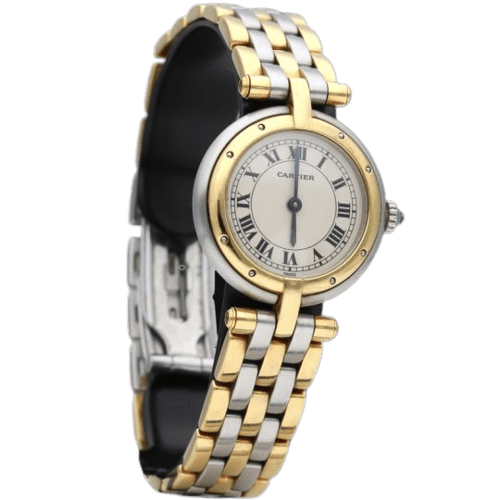 Cartier Panthère PM - Montre en or jaune et acier 58 Facettes MT47907