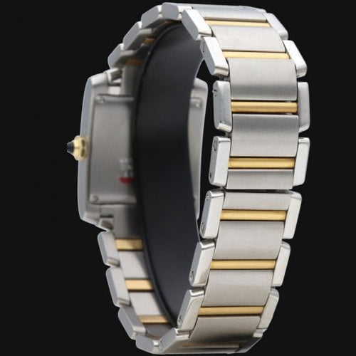 Cartier Tank Française - Montre en or jaune et acier 58 Facettes MT47947