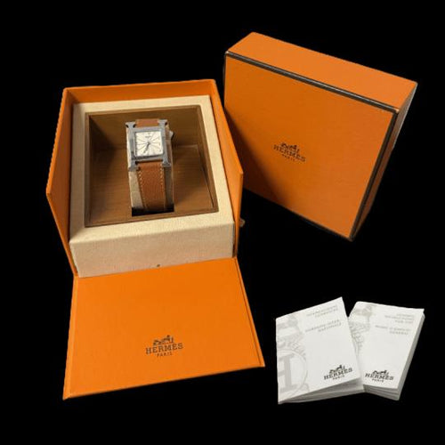 Hermès Heure H - Montre en acier 58 Facettes MT46962
