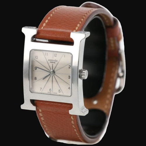 Hermès Heure H - Montre en acier 58 Facettes MT46962