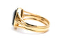 46 Bague Art déco en or jaune 18 carats et camée en agate 58 Facettes 23944